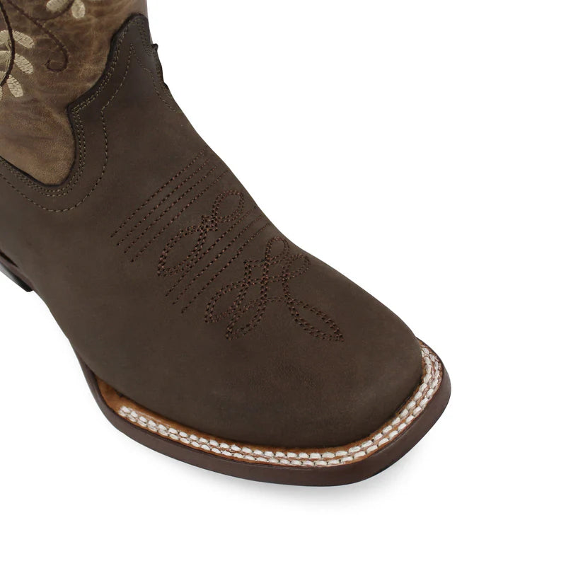 Bota vaquera para dama de piel modelo Risueña