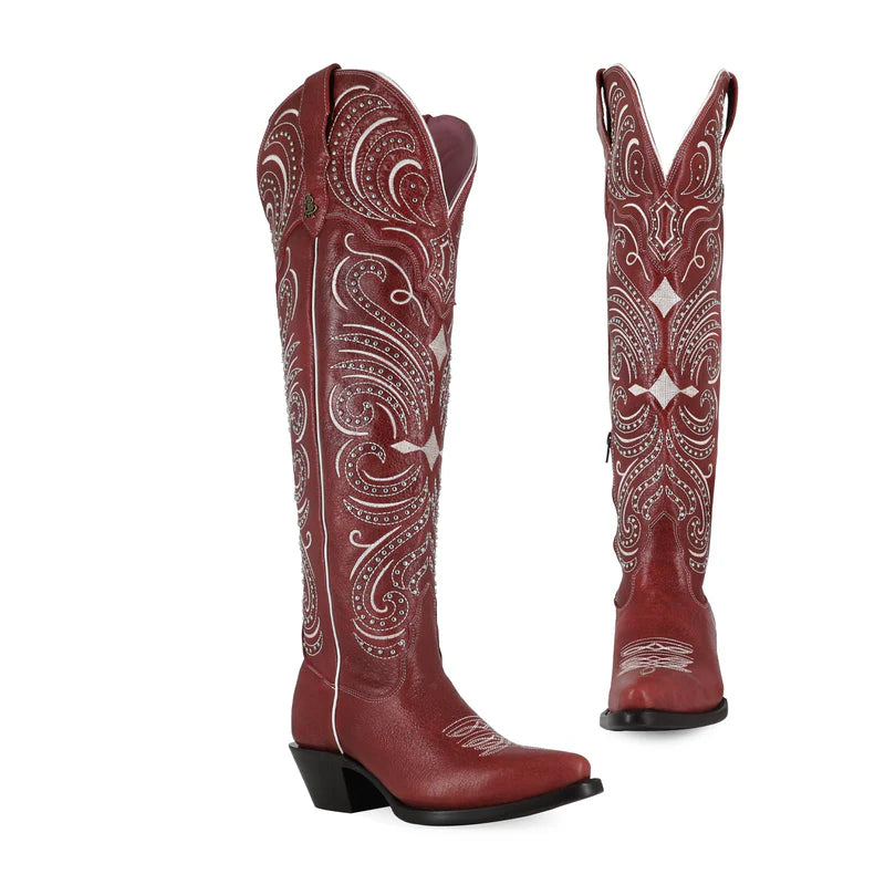 Bota vaquera para dama de piel modelo Alaska