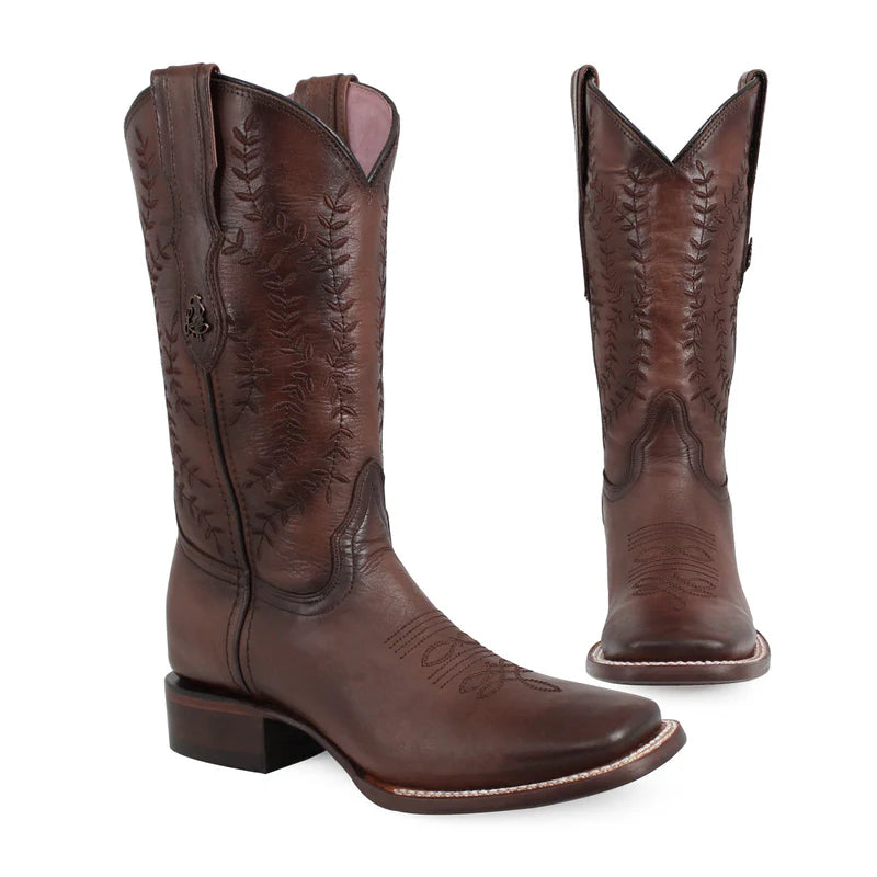 Bota vaquera para dama de piel modelo Orgullosa