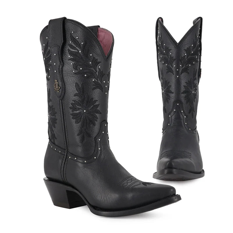 Bota vaquera para dama de piel modelo Gloria