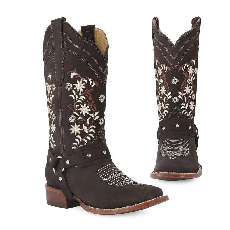 Bota vaquera para dama de piel modelo Famosa