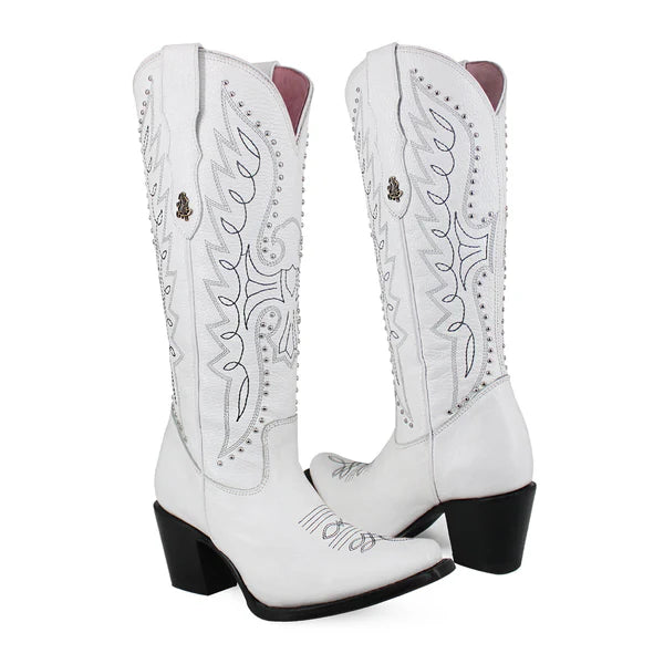 Bota vaquera para dama de piel modelo Liberty alta