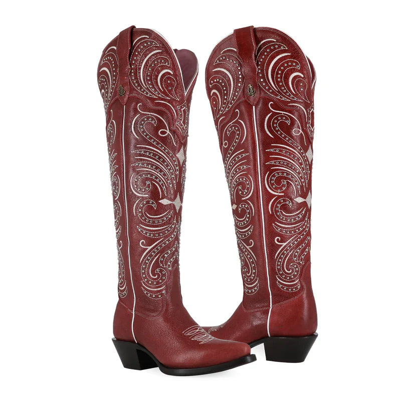 Bota vaquera para dama de piel modelo Alaska