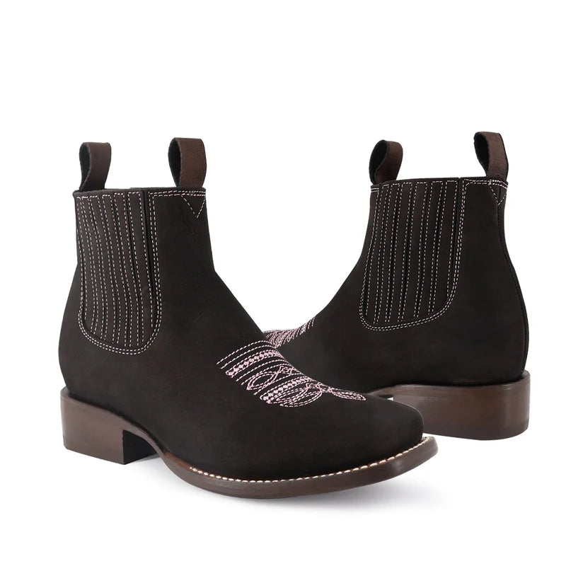 Botin para dama de piel horma Bulldog