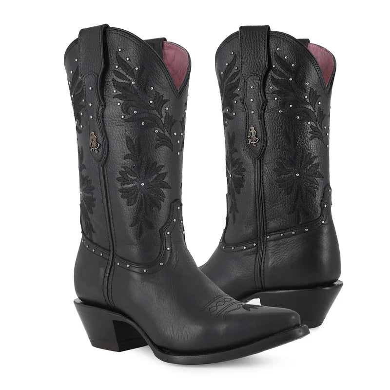 Bota vaquera para dama de piel modelo Gloria