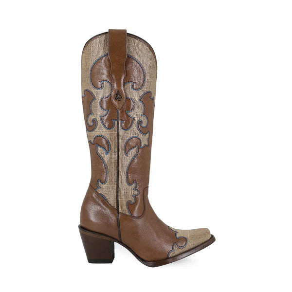 Bota vaquera para dama de piel modelo Vittoria