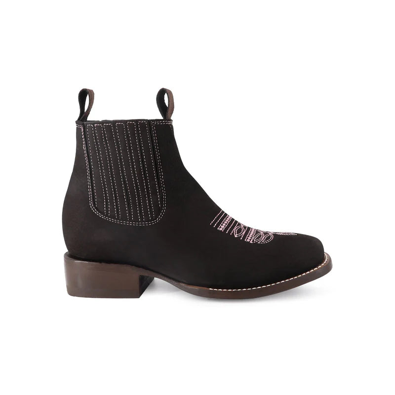 Botin para dama de piel horma Bulldog