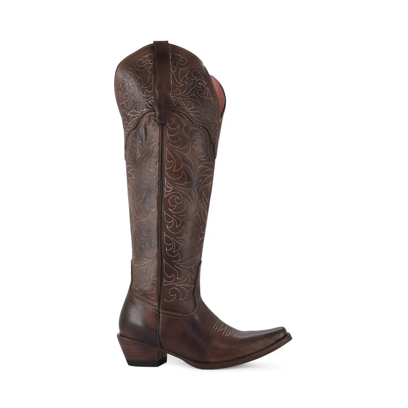 Bota vaquera para dama de piel modelo Samantha