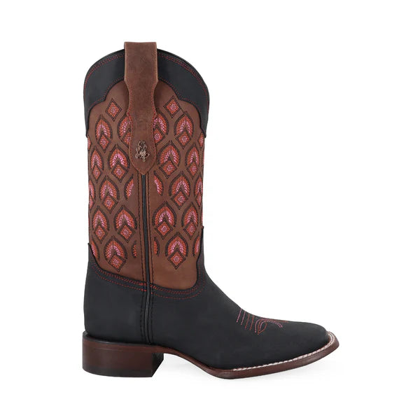 Bota Vaquera Para Dama de Piel Modelo Santorini