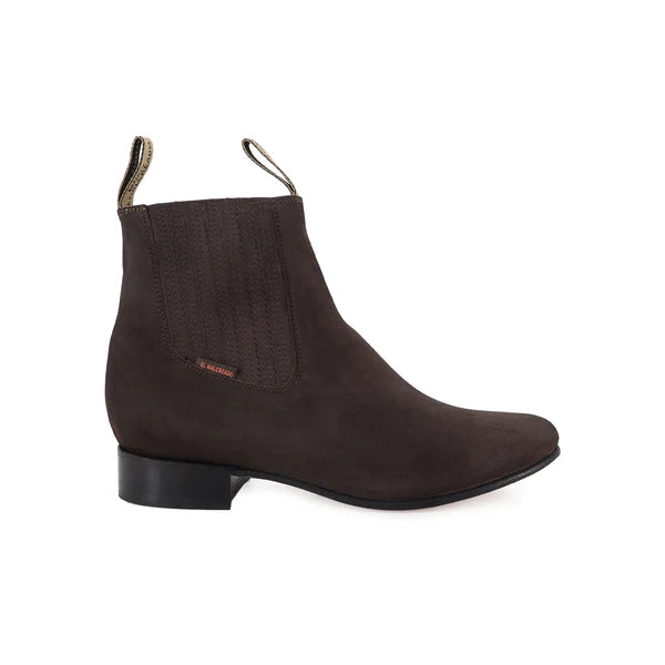 Botín Charro Choco Nobuck