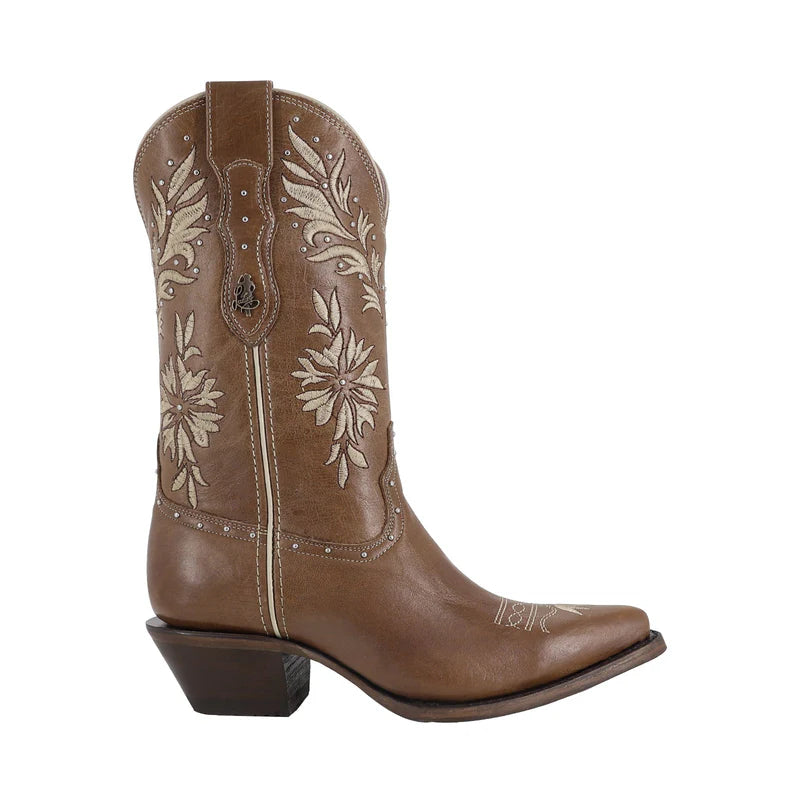 Bota vaquera para dama de piel modelo Gloria