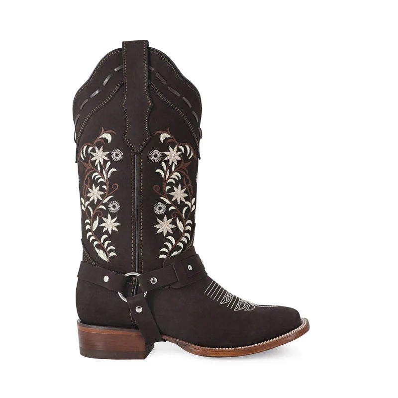 Bota vaquera para dama de piel modelo Famosa