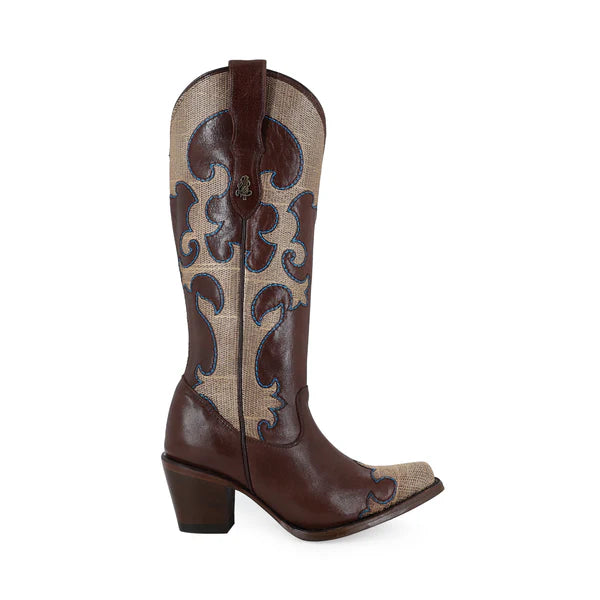 Bota vaquera para dama de piel modelo Vittoria