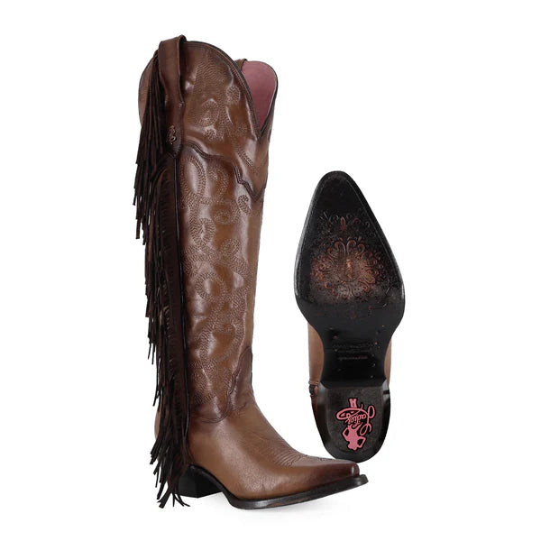 Bota vaquera para dama de piel modelo Moana