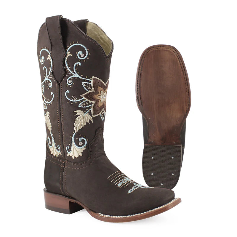 Bota vaquera para dama de piel modelo Especial