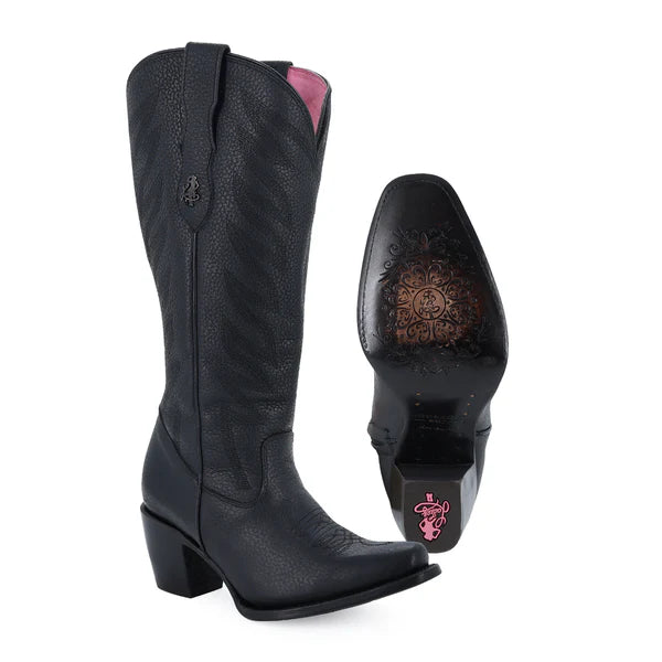 Bota vaquera para dama de piel modelo Bandida Curvy