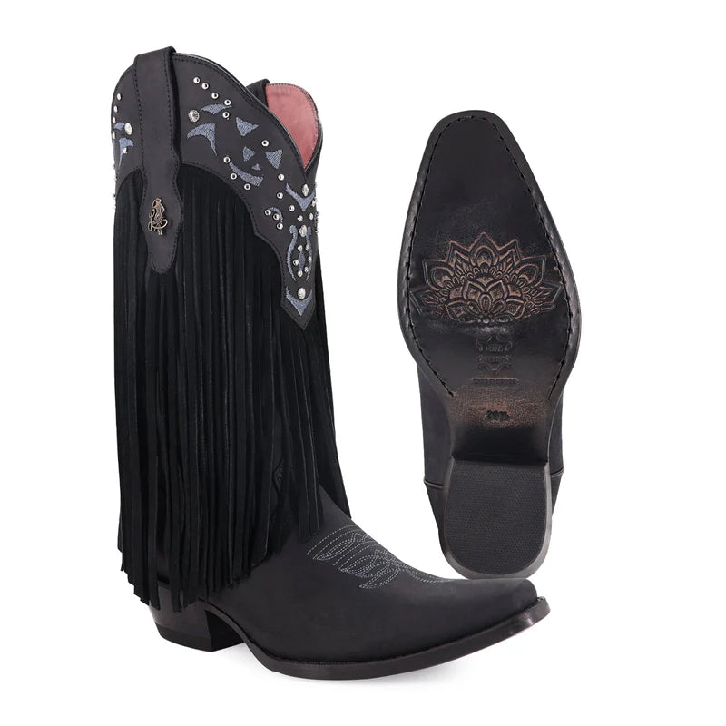 Bota vaquera para dama de piel modelo Forajida