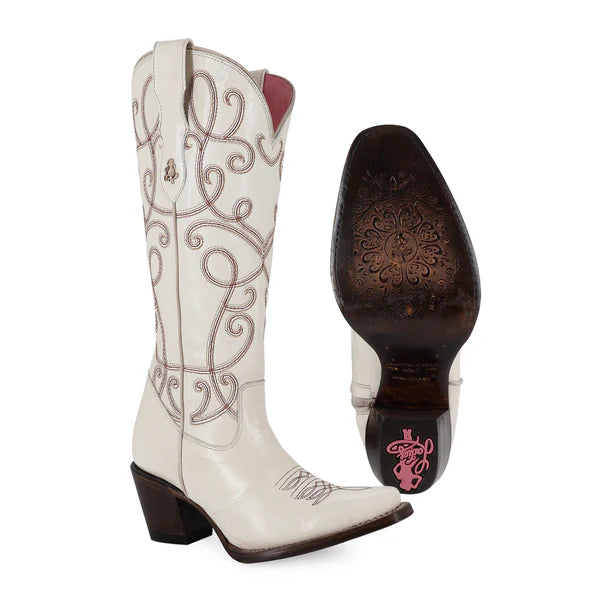 Bota vaquera para dama de piel modelo Maddame