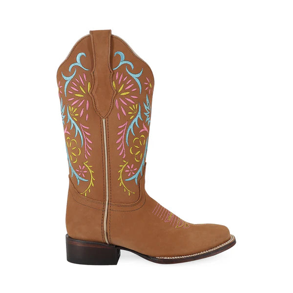 Bota Vaquera Para Dama De Piel Modelo Euforia