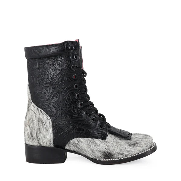 Bota Vaquera Para Dama de Piel Modelo Macarena
