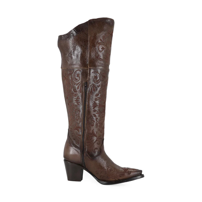 Bota vaquera para dama de piel modelo Holly