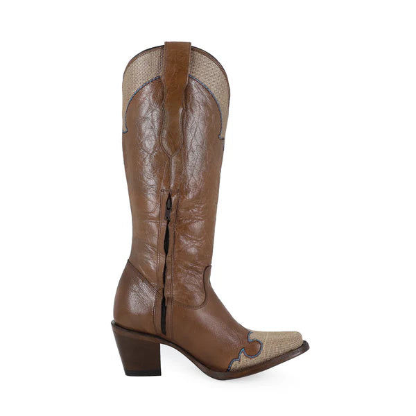 Bota vaquera para dama de piel modelo Vittoria