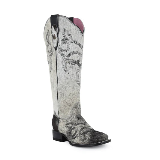 Bota vaquera para dama de piel modelo Alma