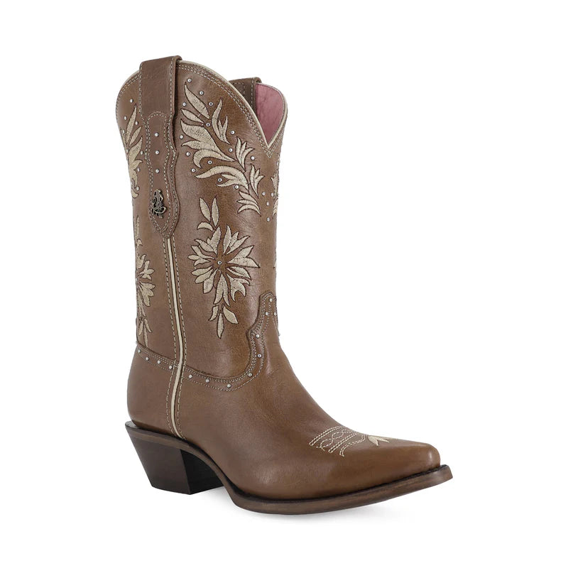 Bota vaquera para dama de piel modelo Gloria