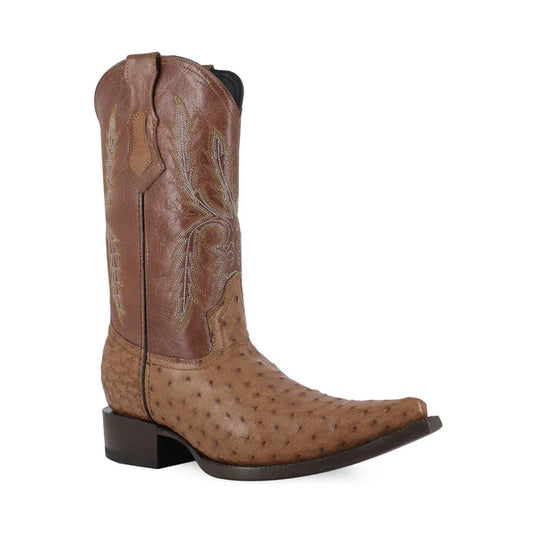 Bota Vaquera Chihuahua Avestruz Coñac