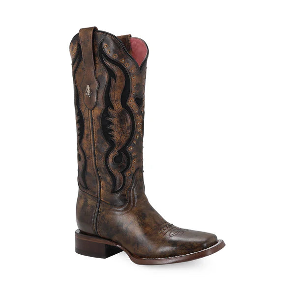 Bota vaquera para dama de piel modelo Dolly