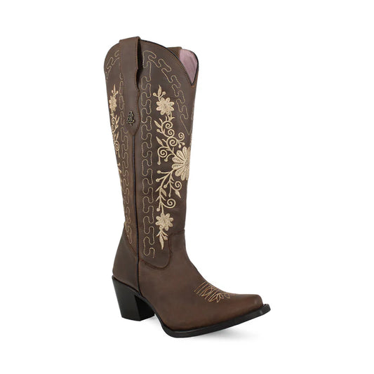 Bota vaquera para dama de piel modelo Gerbera